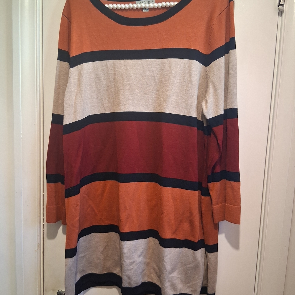 Joseph Women's Striped Sweater - Orange, Red, and Cream